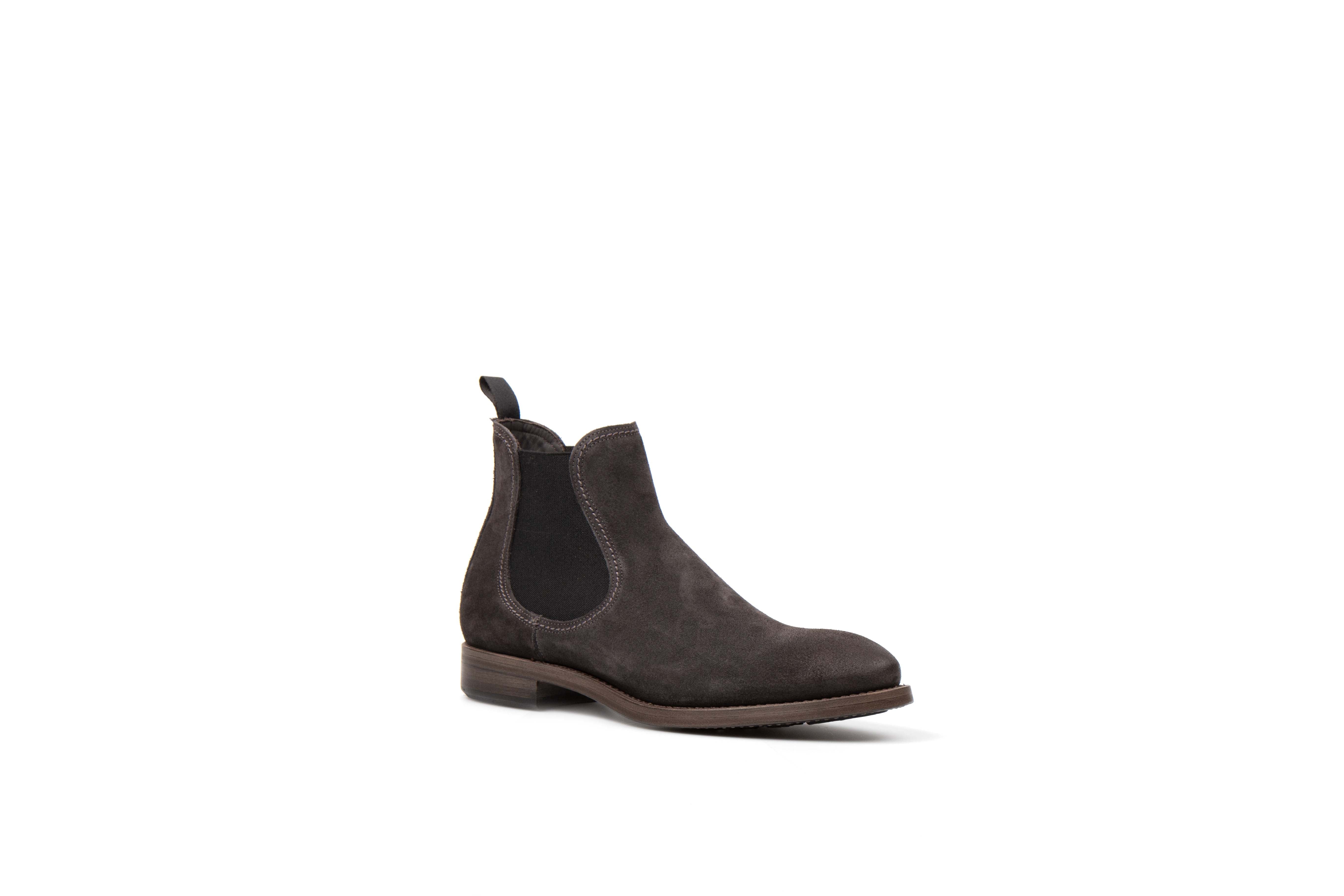 Hanoi Antracite Suede Leather Chelsea Boots