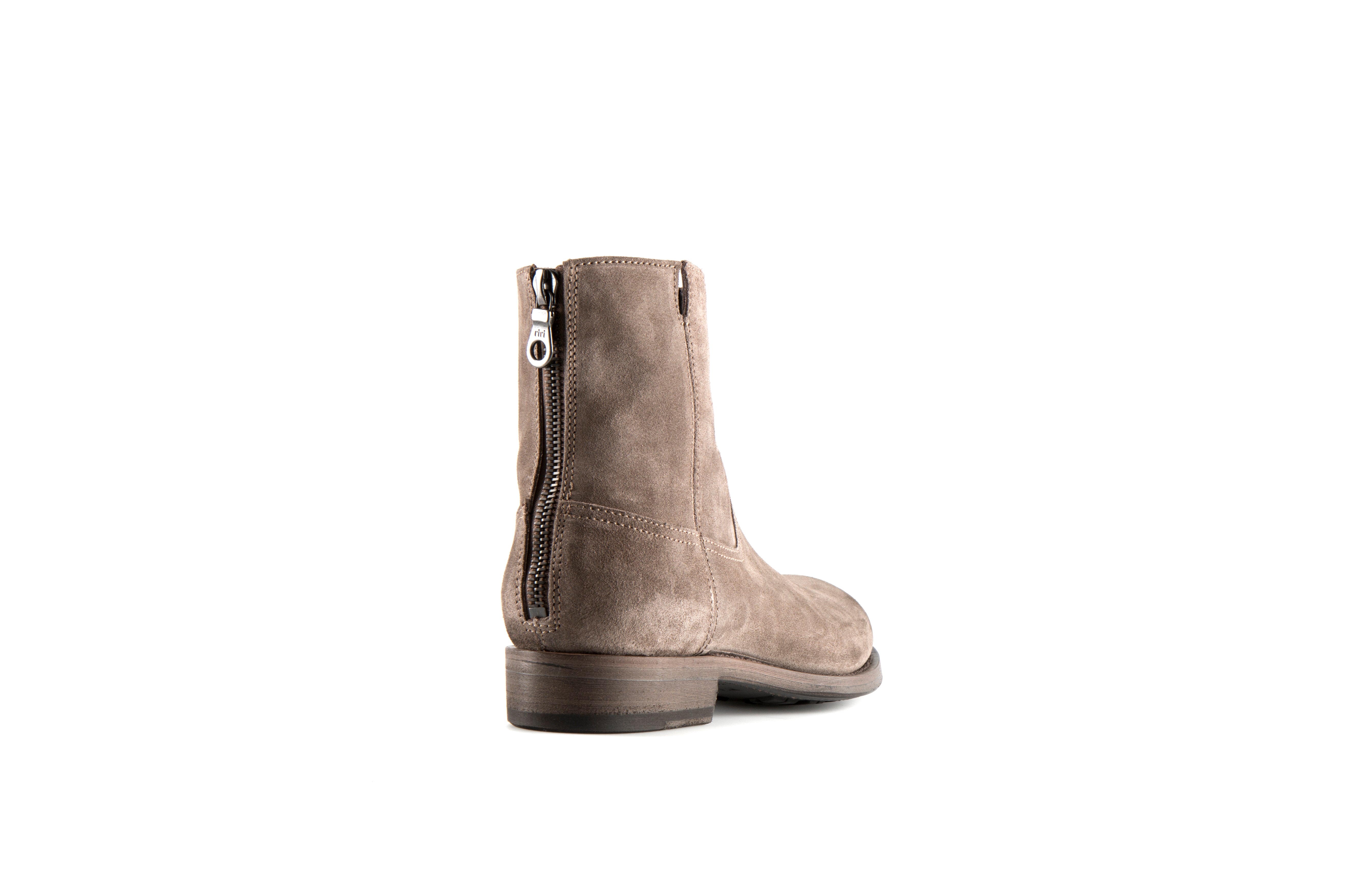 Flame Sand Suede Leather Zipper Boot