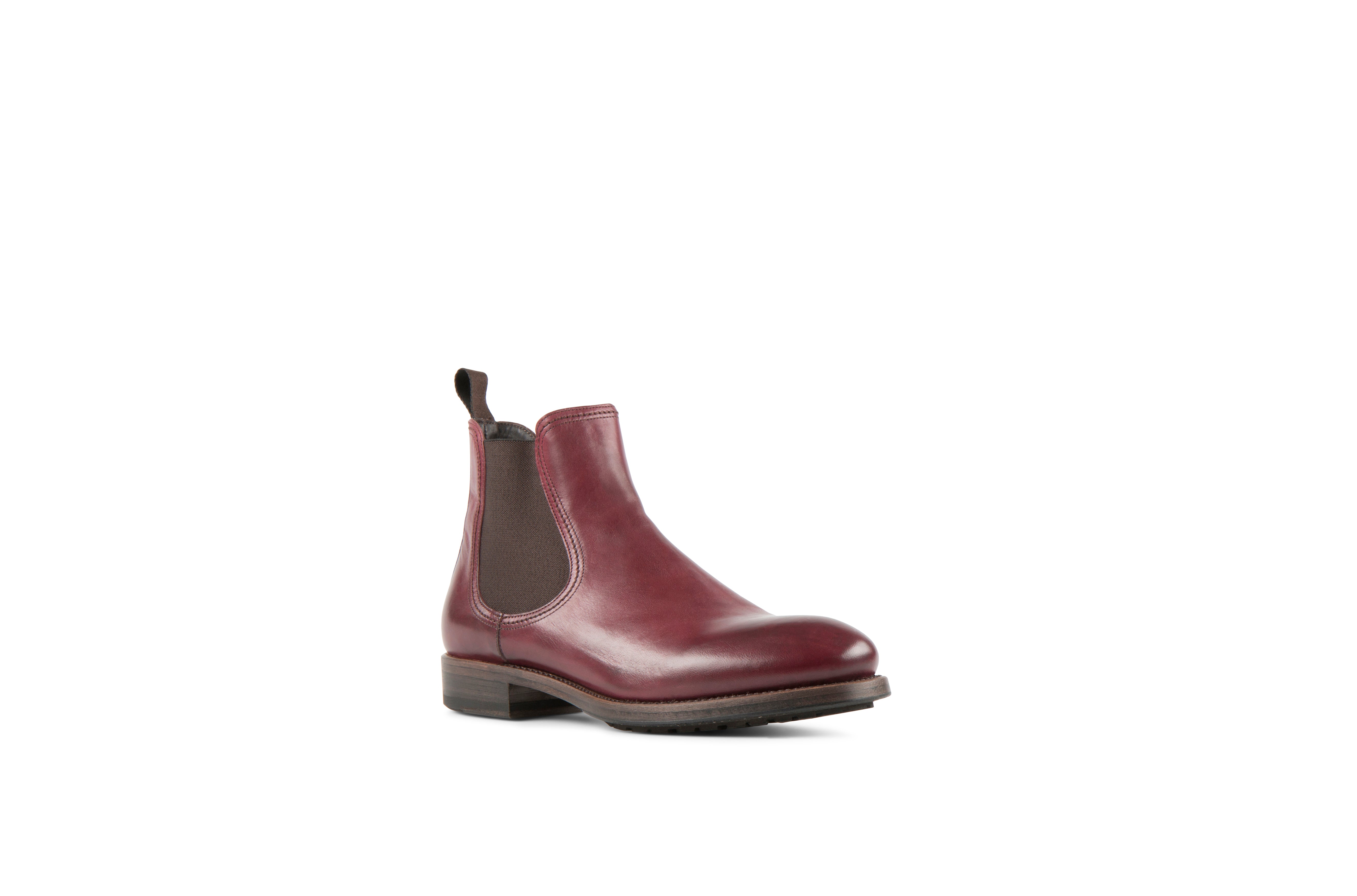 Hanoi Burgundy Cordovan Leather Chelsea Boots