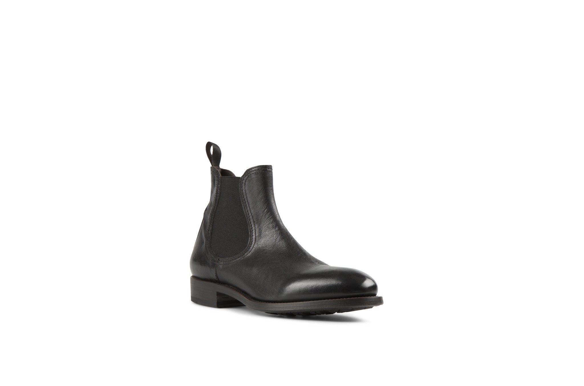 Hanoi Black Kangaroo Leather Chelsea Boots