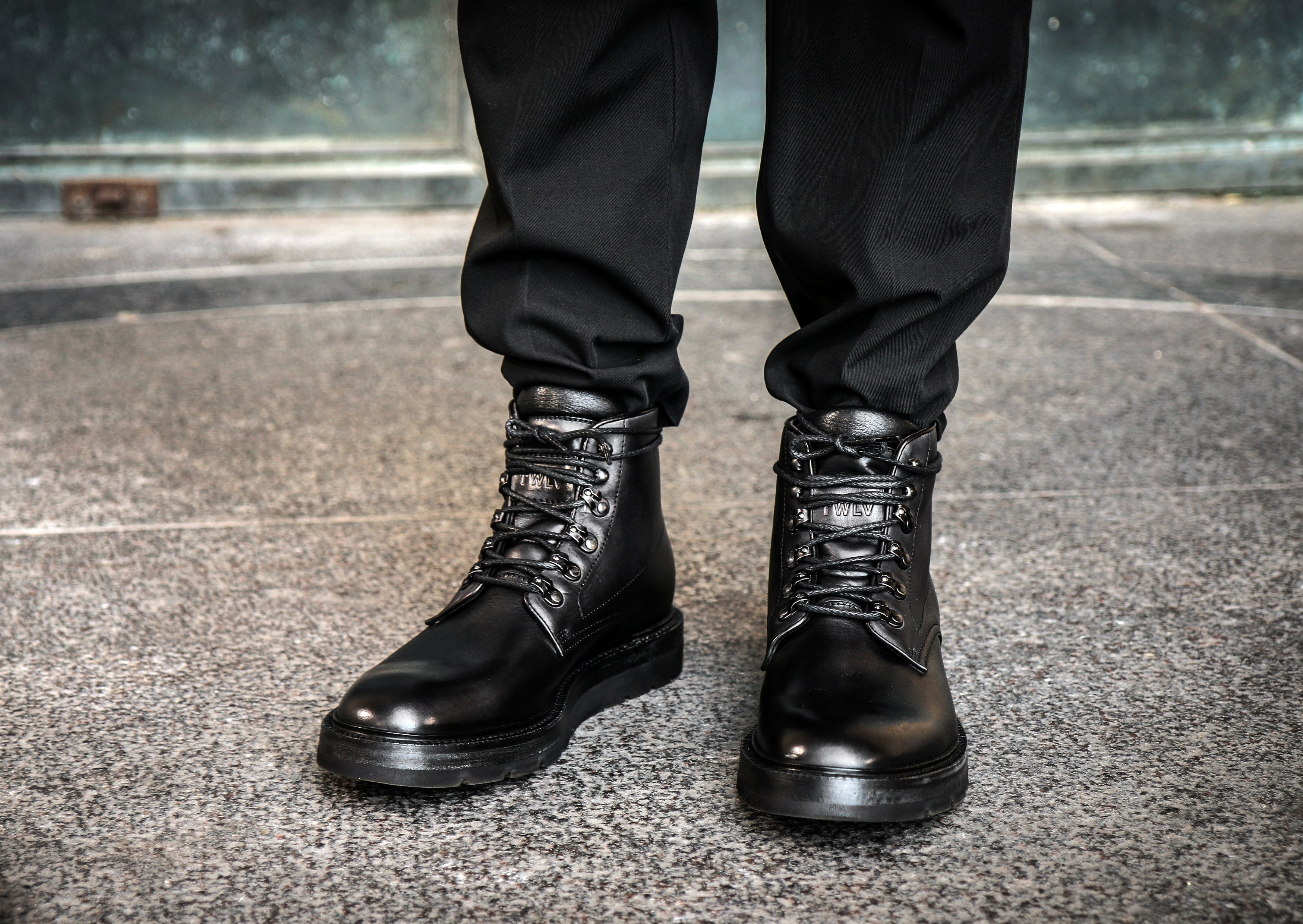 Play Black Cordovan Leather Balmoral Boots