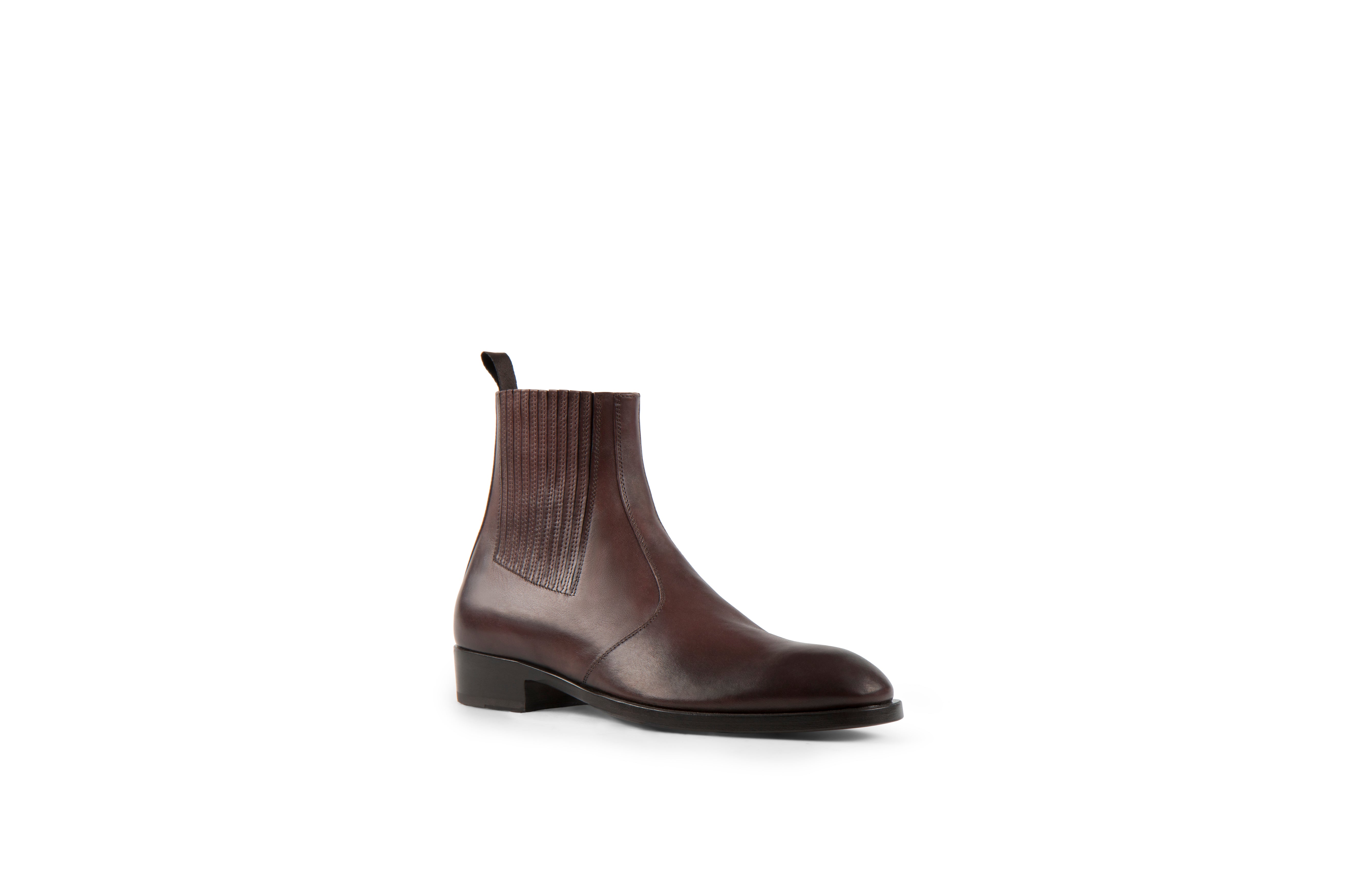 Jay Coffee Soft Cordovan Leather Chelsea Boots