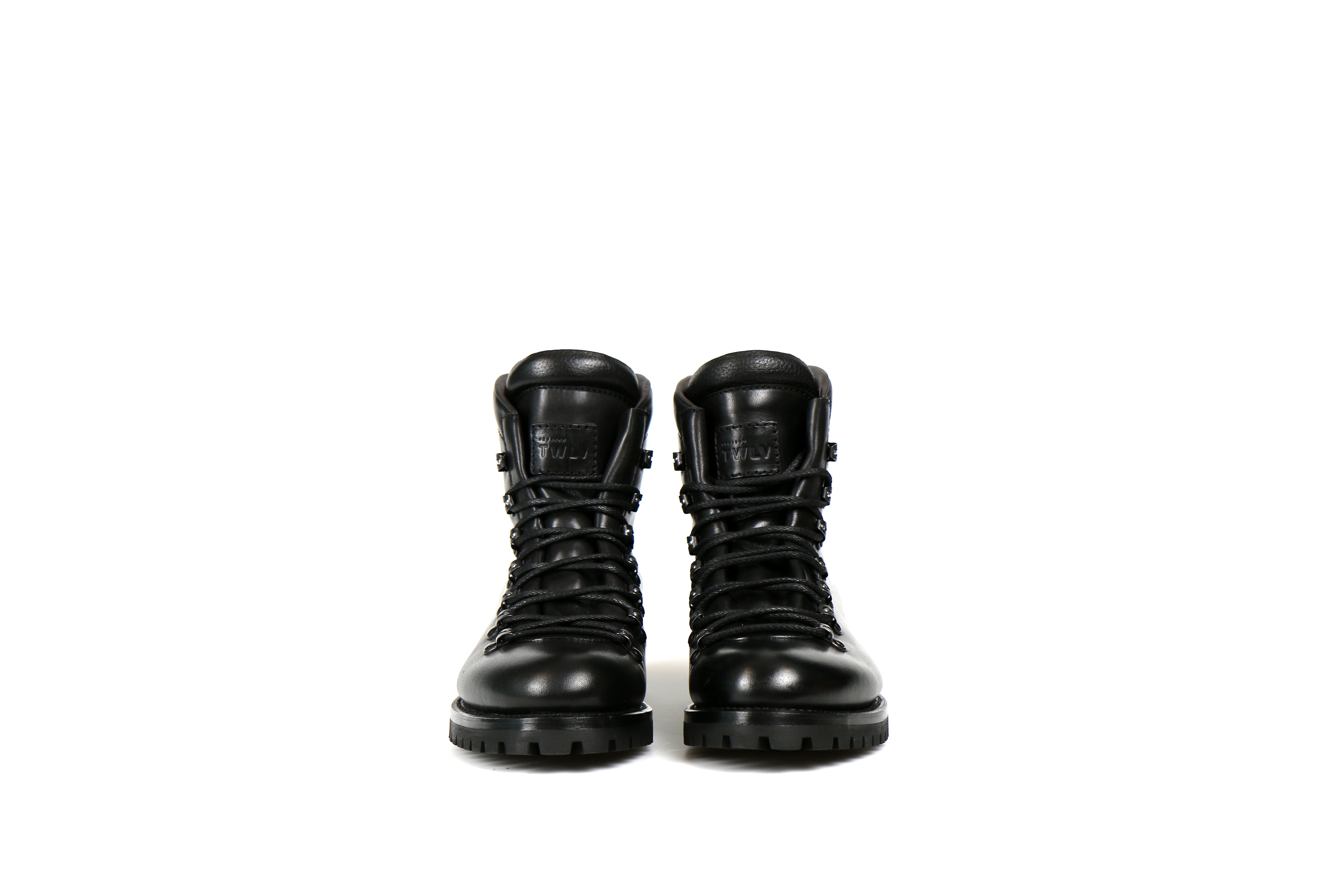 Kings Black Cordovan Leather Hiking Boots