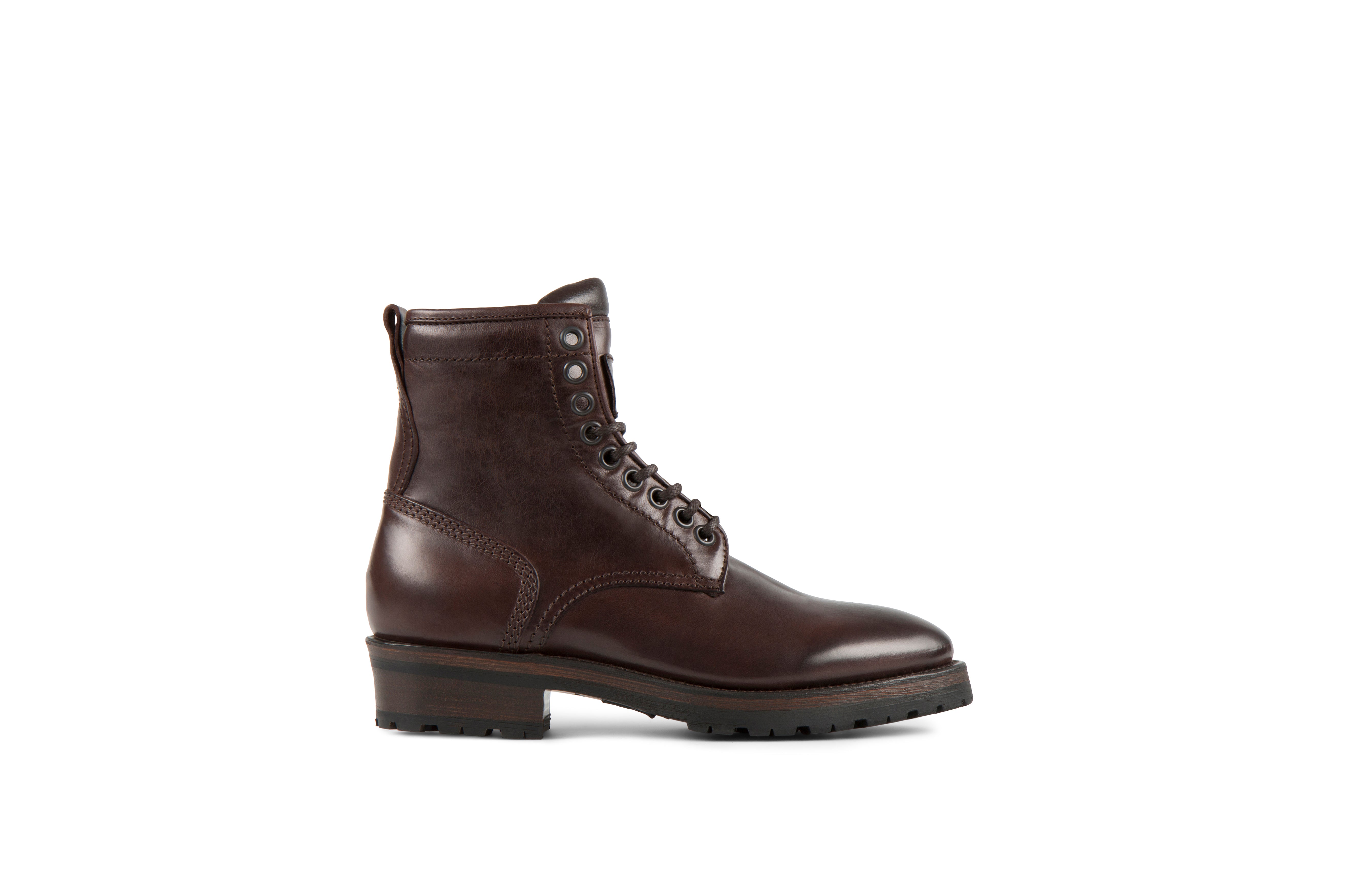 Royal Tmoro Cordovan Leather Logger Boots