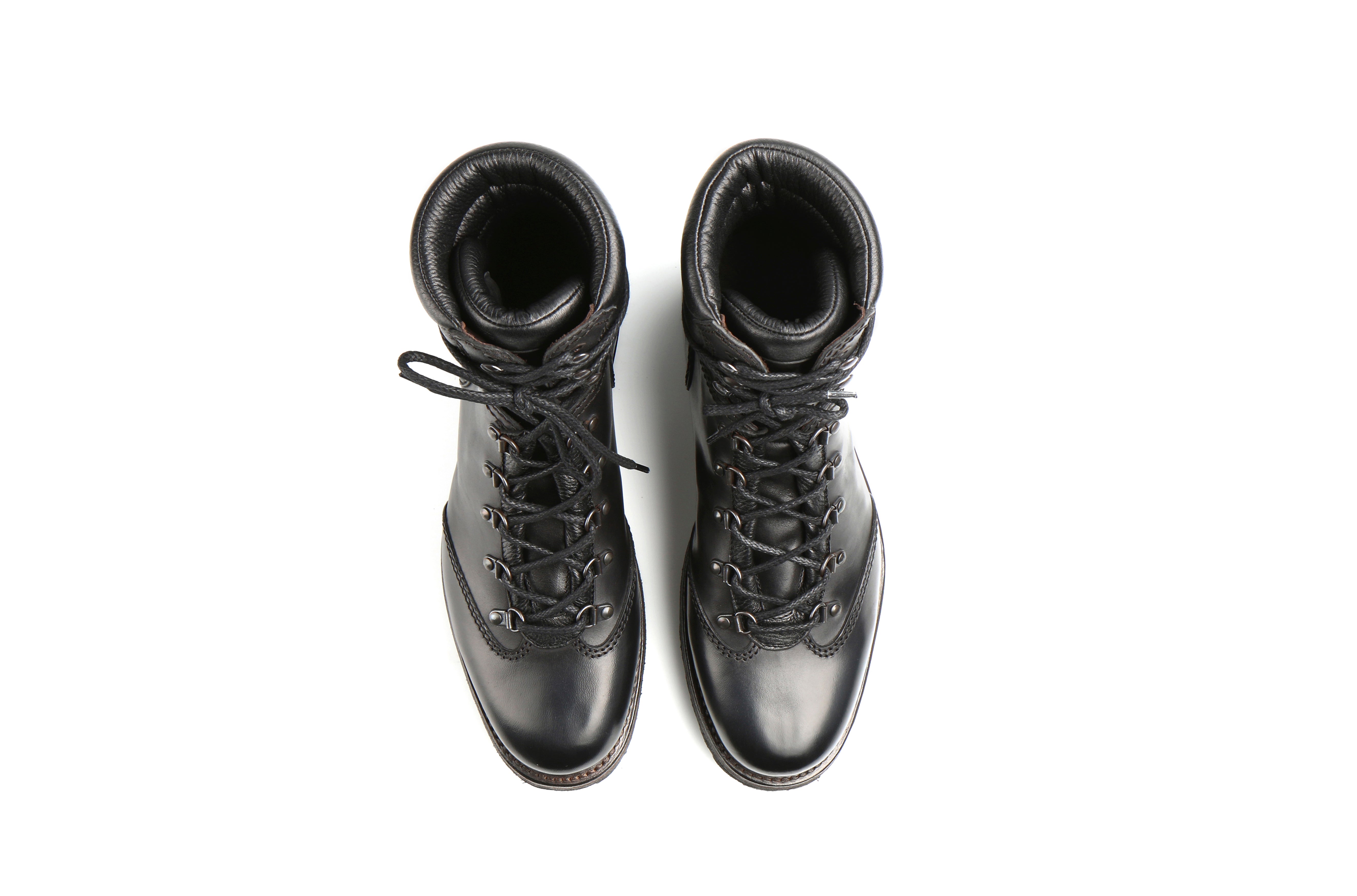 Reflex Black Cordovan Leather Hiker Boot