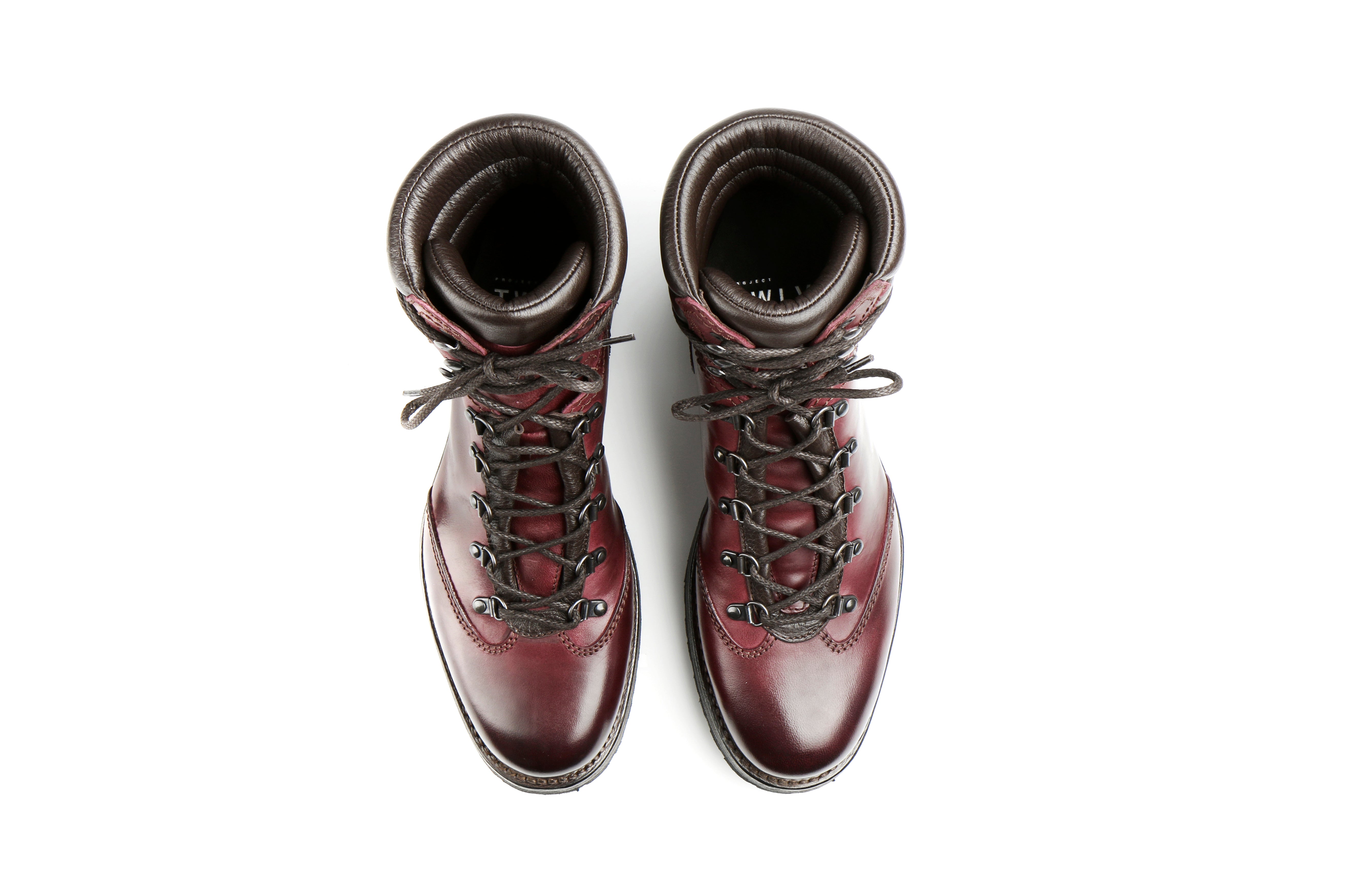Reflex Burgundy Cordovan Leather Hiker Boot