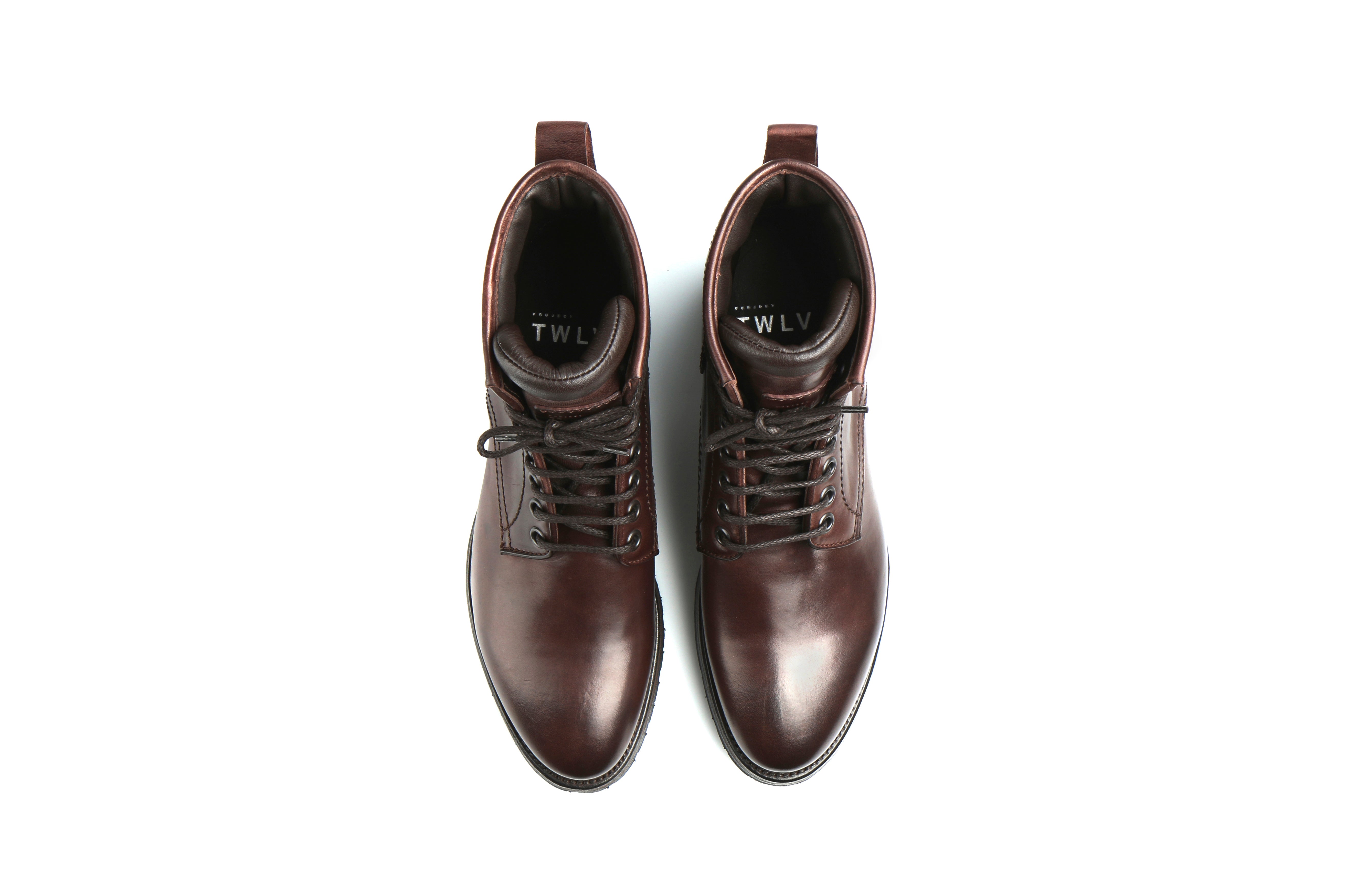 Royal Tmoro Cordovan Leather Logger Boots