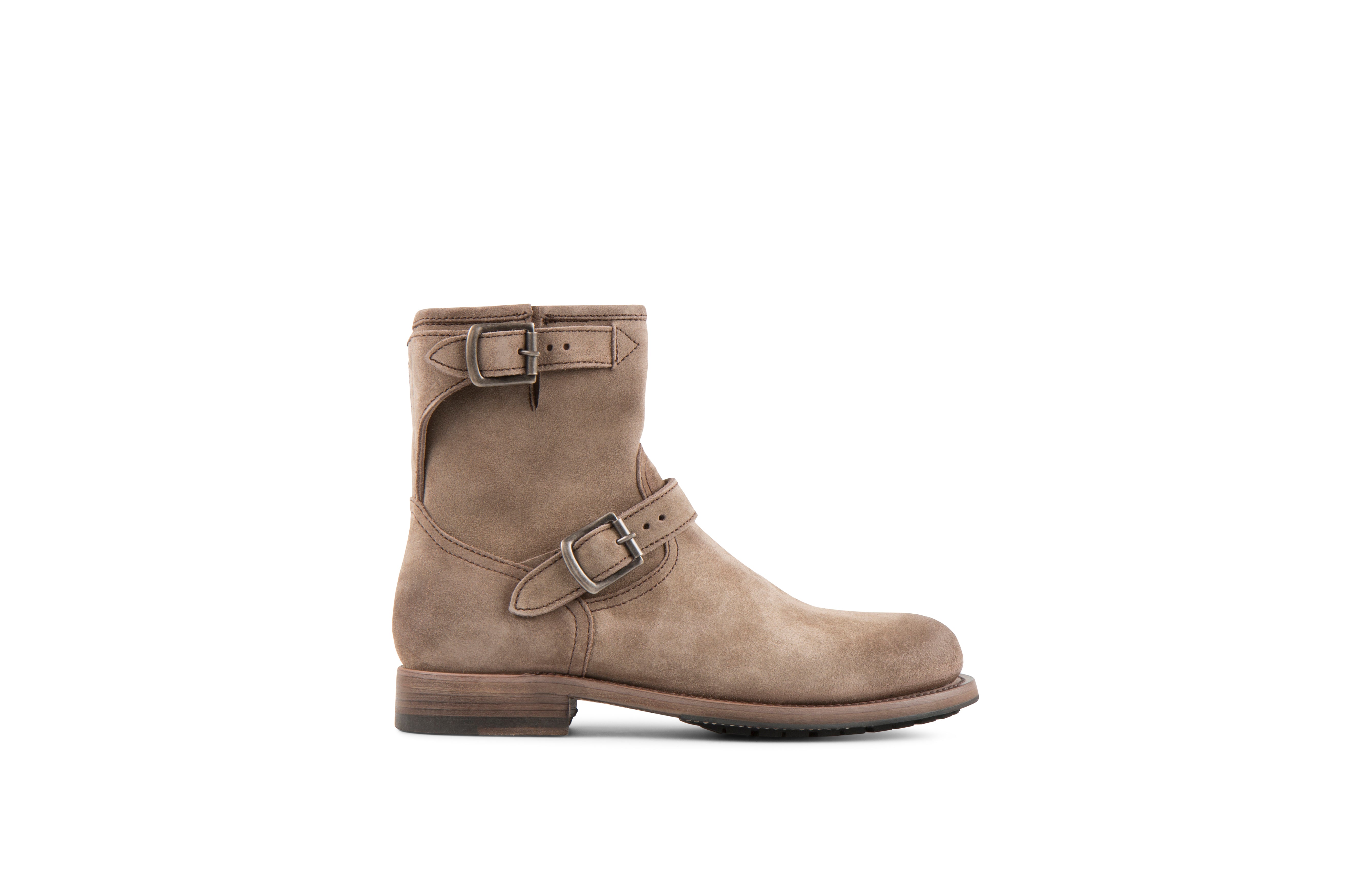 Lowrider Sand Suede Leather Rock Boots